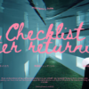 帰還後チェックリスト｜あなたは本当に「元の自分」で戻ってきましたか？